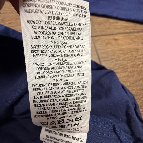 Mini Boden Girls Unicorn Appliqué Dress, Navy, Long Sleeve, Size 4-5 100% Cotton - Picture 11 of 12